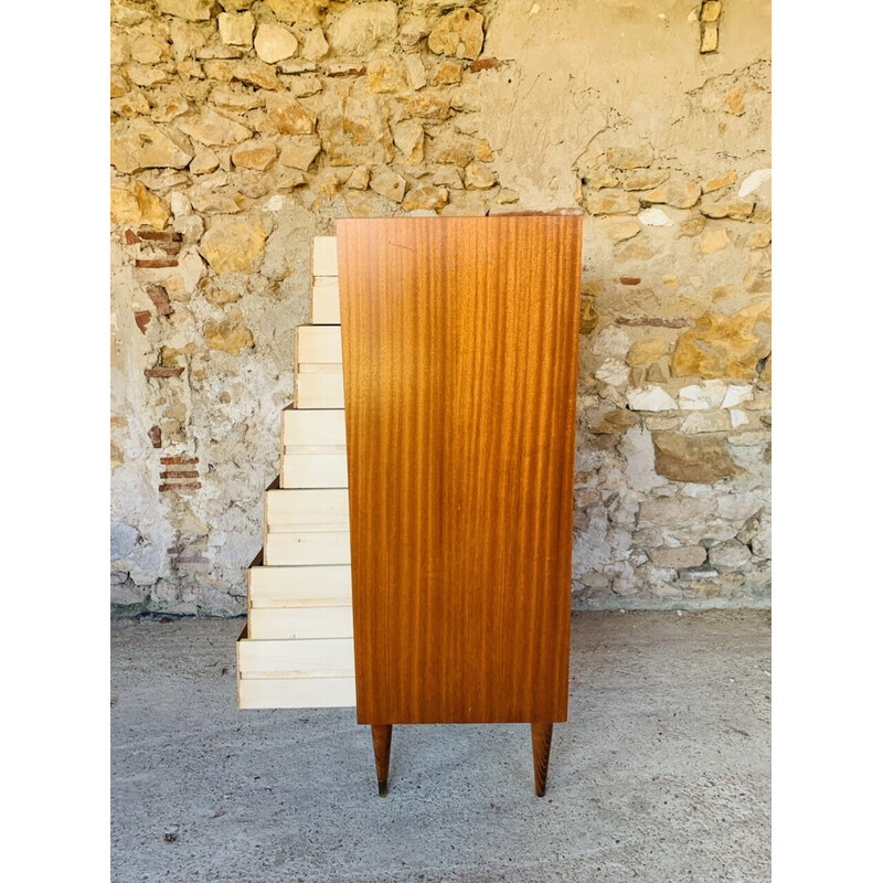 Skandinavische Vintage-Kommode aus Holz und Teakholz, 1960