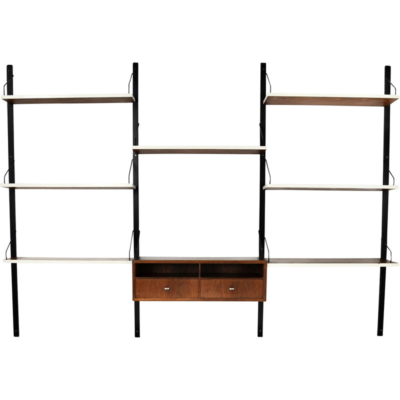 Vintage wall unit by Poul Cadovius for Royal System, 1950s