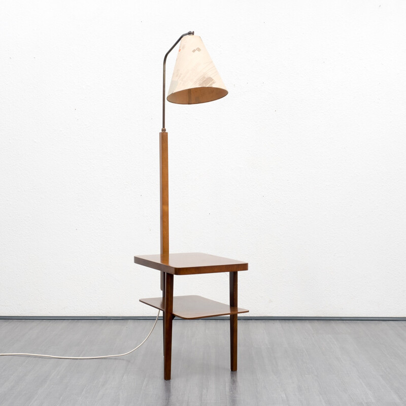 Ensemble lampadaire et table d'appoint - 1950