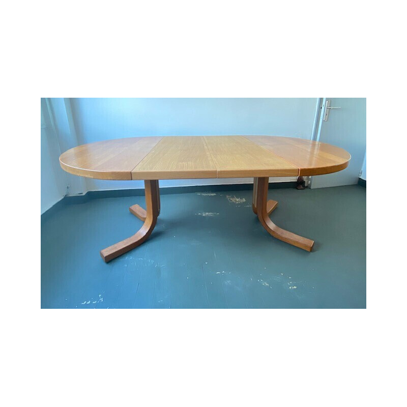 Vintage T40 oak table by Pierre Chapo for Seltz, 1970s