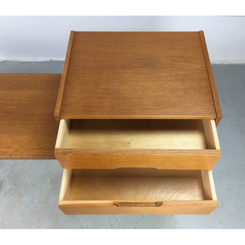 Vintage oak lobby set number 32 by Kai Kristiansen for Aksel Kjaersgaard, 1960s