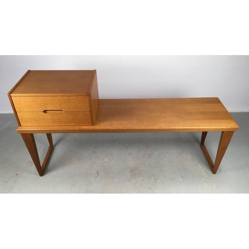 Vintage eikenhouten lobby set nummer 32 van Kai Kristiansen voor Aksel Kjaersgaard, 1960