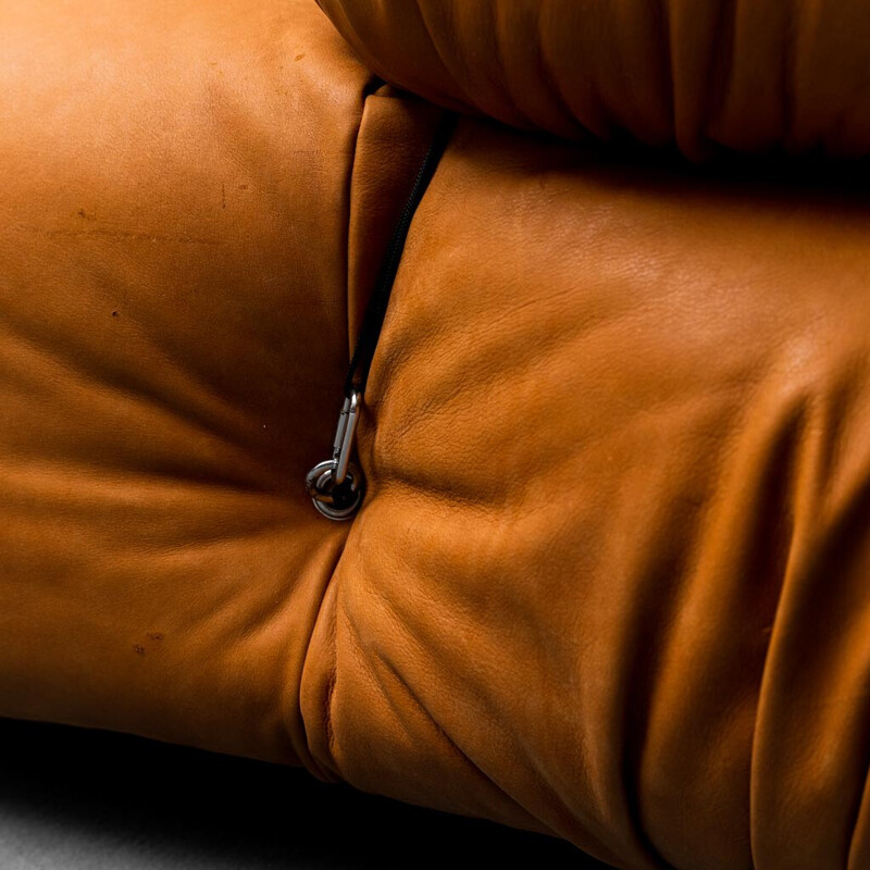 Vintage Camaleonda Sessel in Leder und Kunststoff von Mario Bellini für B