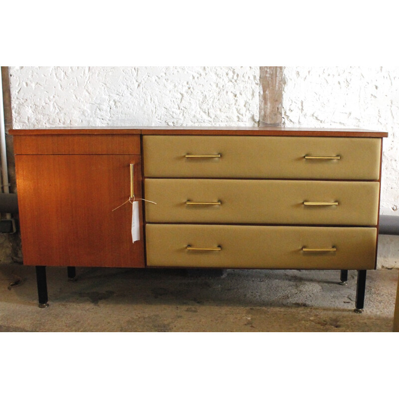 Dressing table with stool, Roger Landault - 1960s