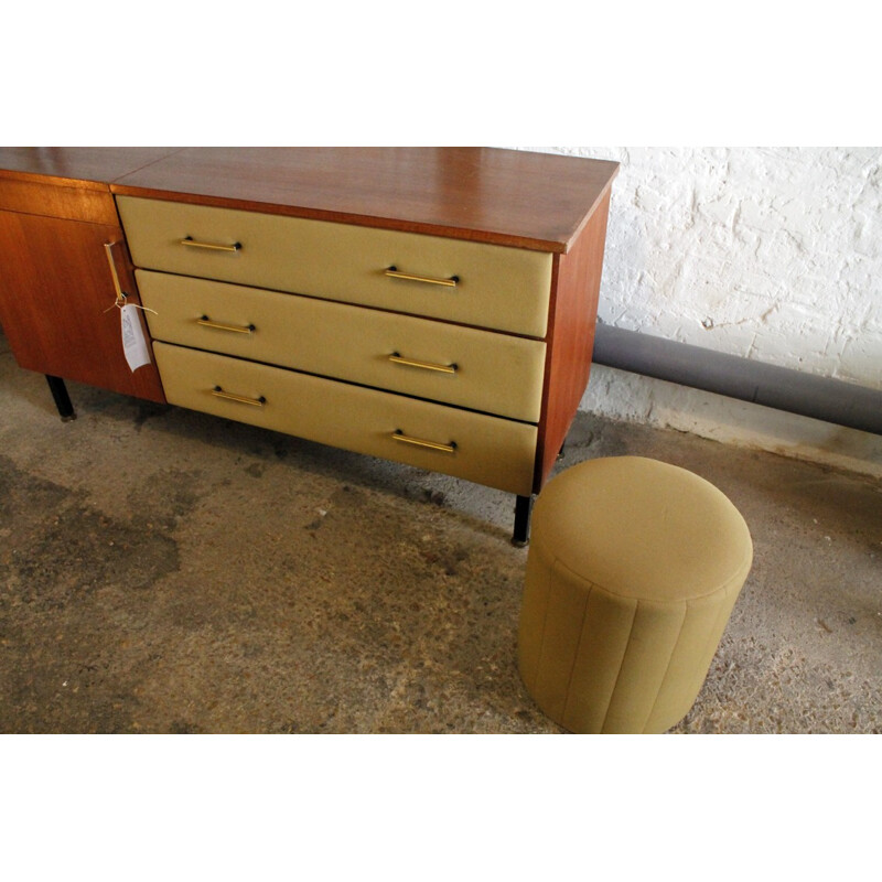 Dressing table with stool, Roger Landault - 1960s