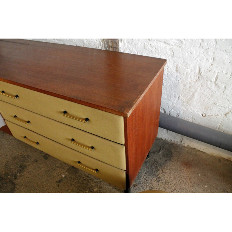 Dressing table with stool, Roger Landault - 1960s