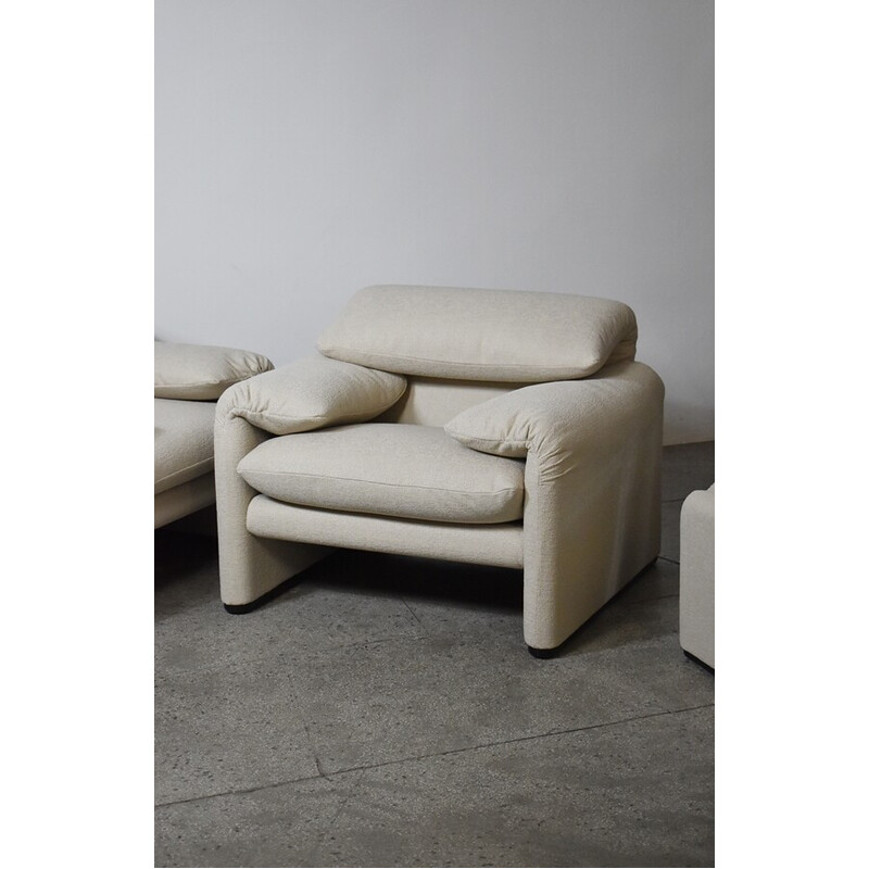 Poltrona Vintage Maralunga por Vico Magistretti para Cassina, Itália 1973s