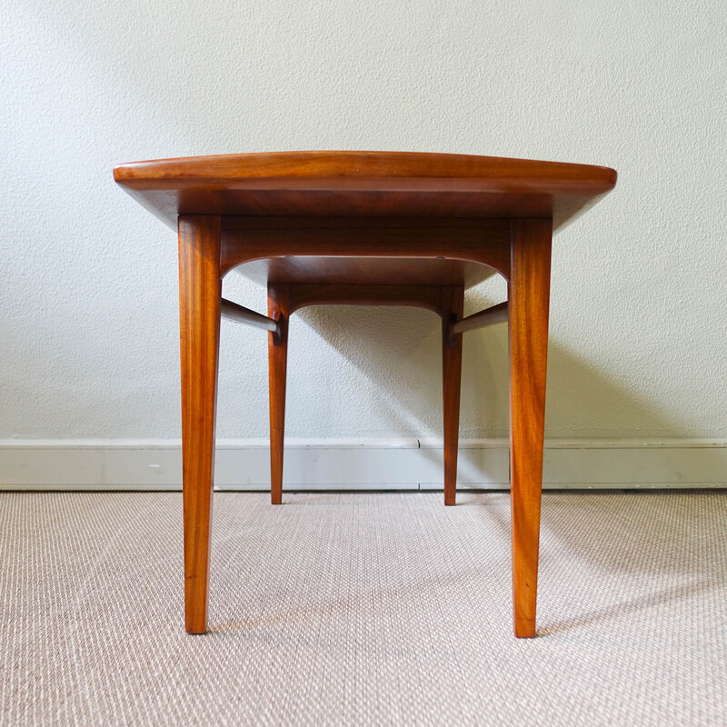 Mesa de centro Vintage Excelsior en madera de mutenye por José Espinho para Móveis Olaio, Portugal 1962s