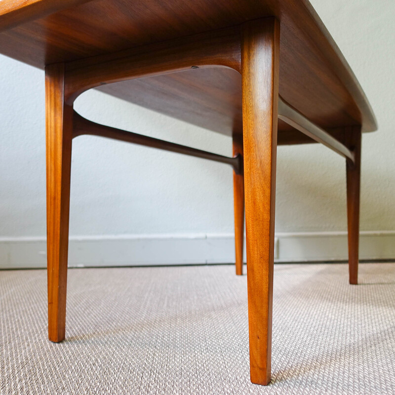 Mesa de centro Vintage Excelsior en madera de mutenye por José Espinho para Móveis Olaio, Portugal 1962s