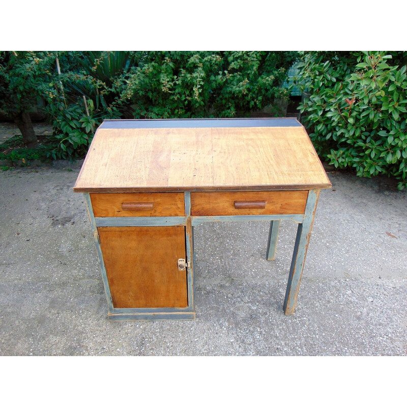 Vintage wooden desk, 1940s