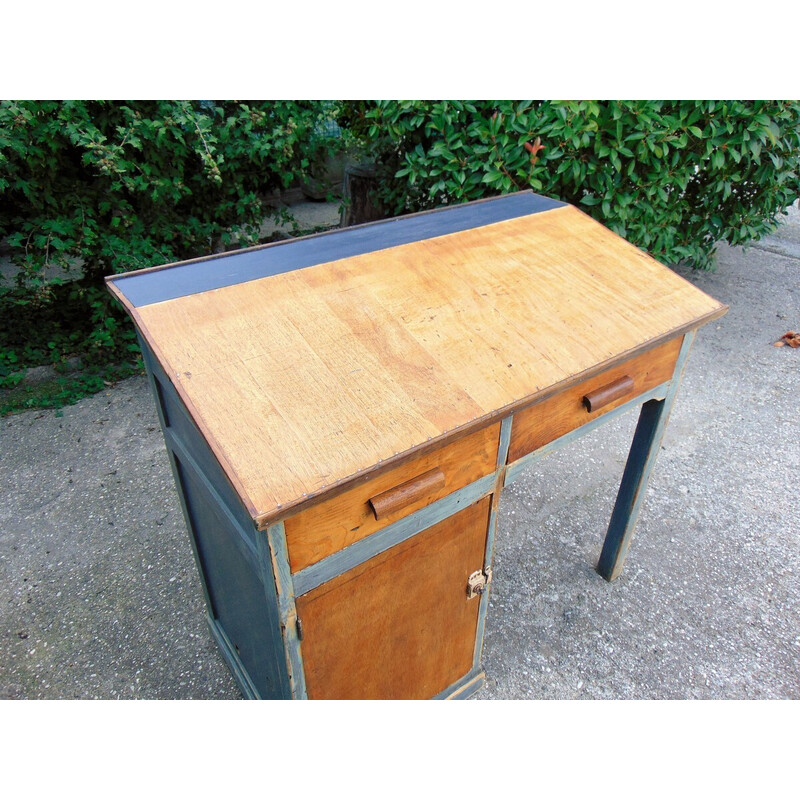 Vintage wooden desk, 1940s