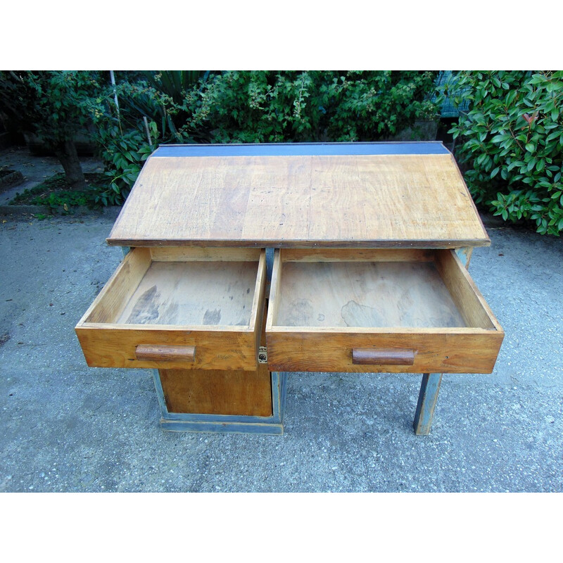 Vintage wooden desk, 1940s