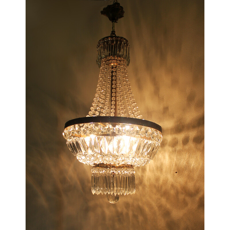 Lustre vintage Empire en bronze