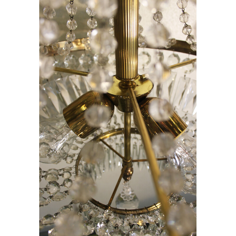 Vintage Empire chandelier in bronze