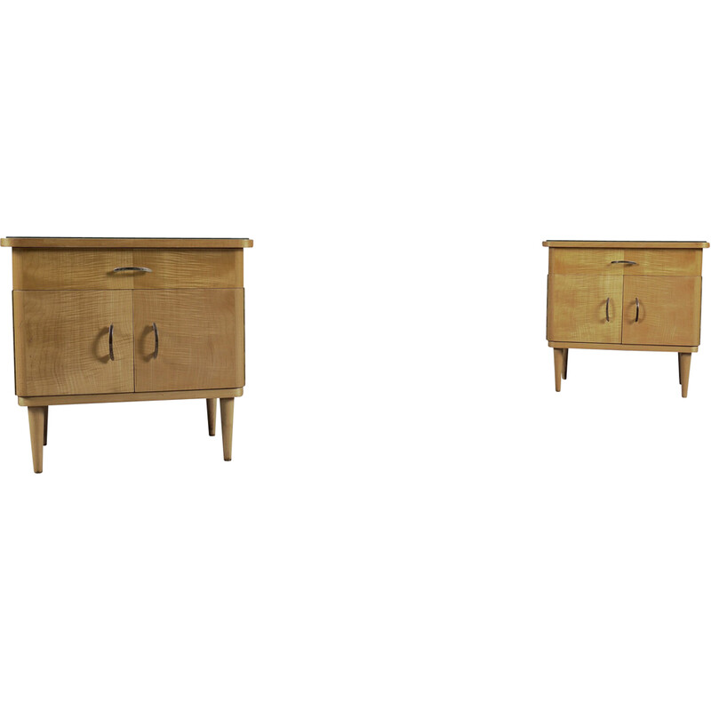 Pair of vintage wooden night stands