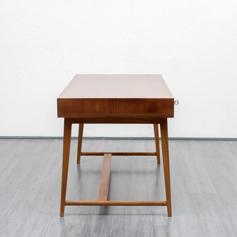 Vintage desk in walnut model 468 by Georg Satink for WK Möbel - 1950s