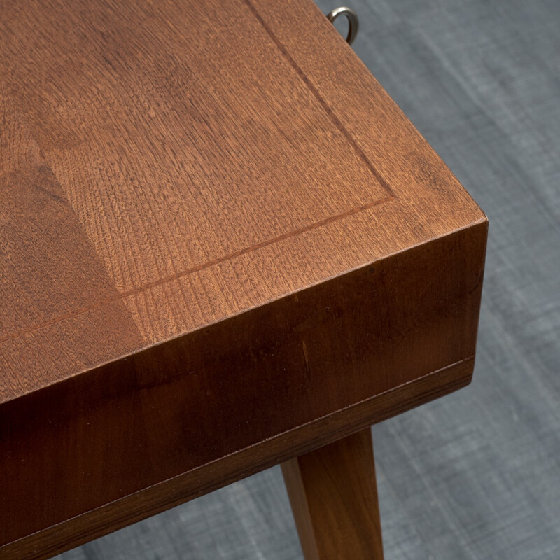 Vintage desk in walnut model 468 by Georg Satink for WK Möbel - 1950s