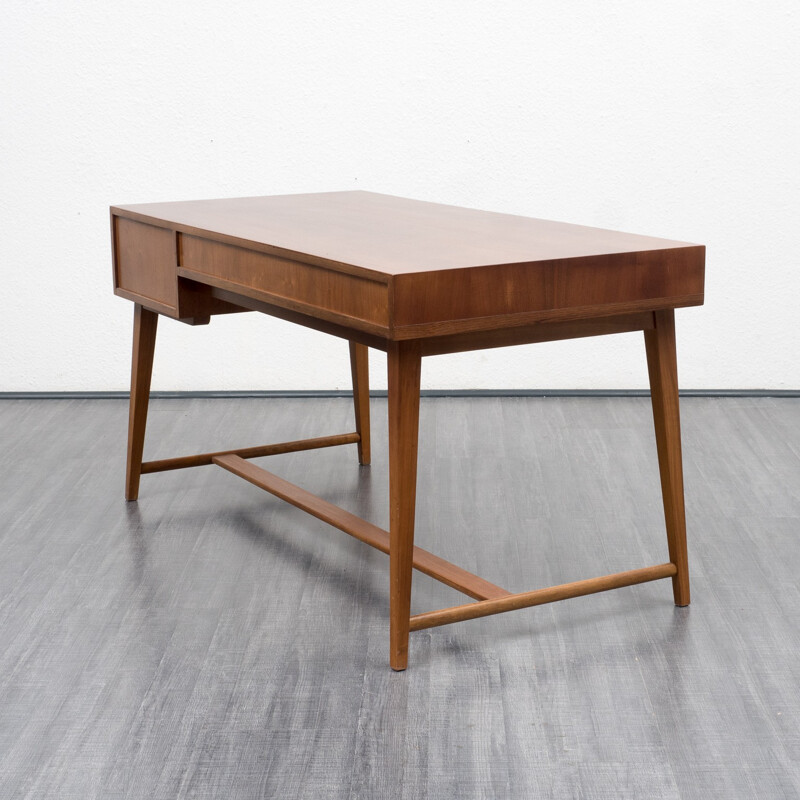 Vintage desk in walnut model 468 by Georg Satink for WK Möbel - 1950s