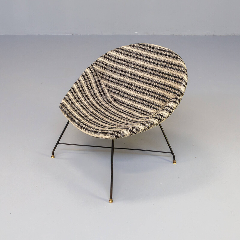 Fauteuil vintage "sans bras" par Augusto Bozzi pour Saporiti, Italie 1950