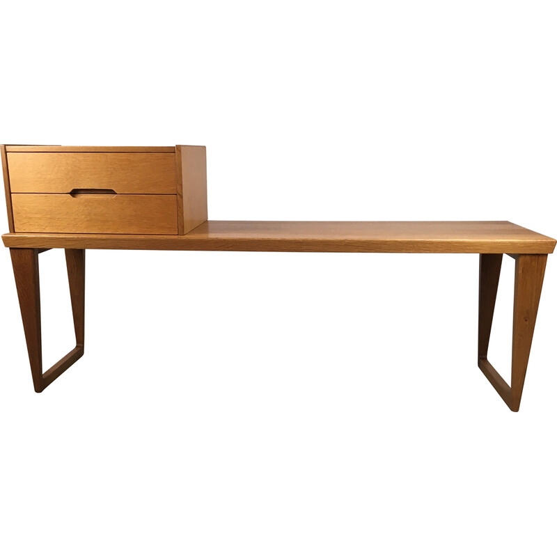 Vintage eikenhouten lobby set nummer 32 van Kai Kristiansen voor Aksel Kjaersgaard, 1960