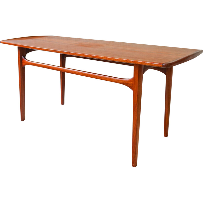 Table basse vintage Excelsior en bois de mutenye par José Espinho pour Móveis Olaio, Portugal 1962