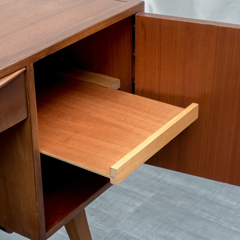 Vintage desk in walnut by Franz Ehrlich for VEB Deutsche Werkstätten Hellerau - 1950s