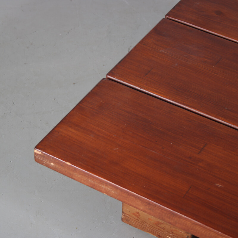 Vintage "Pirkka" coffee table in pine by Ilmari Tapiovaara for Laukaan Puu, Finland 1950s