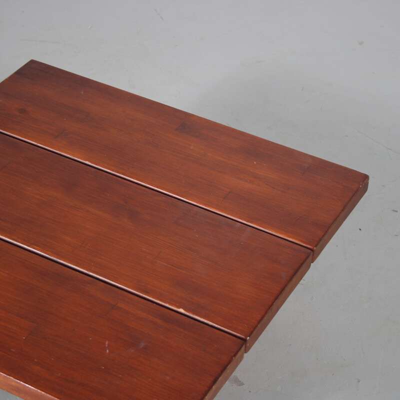 Vintage "Pirkka" coffee table in pine by Ilmari Tapiovaara for Laukaan Puu, Finland 1950s