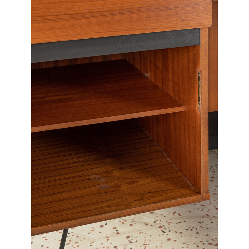 Vintage teak veneer desk, Germany 1960s