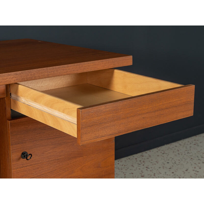 Vintage teak veneer desk, Germany 1960s