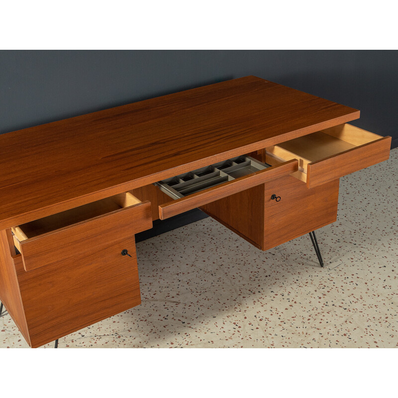 Vintage teak veneer desk, Germany 1960s