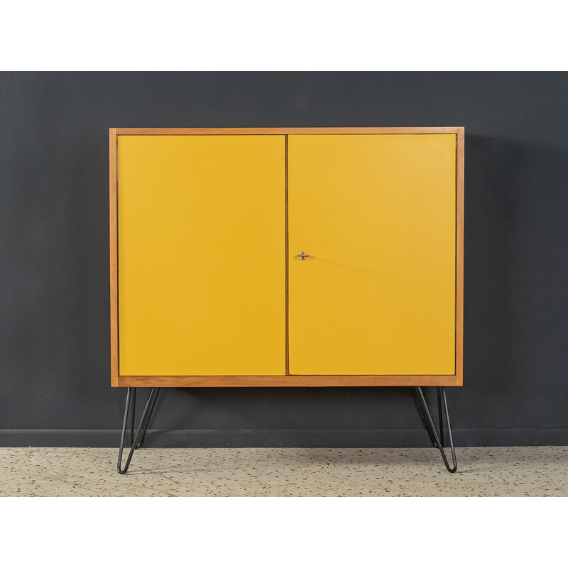 Vintage walnut veneer cabinet, Germany 1950s