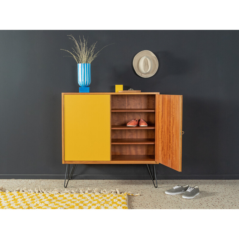 Vintage walnut veneer cabinet, Germany 1950s