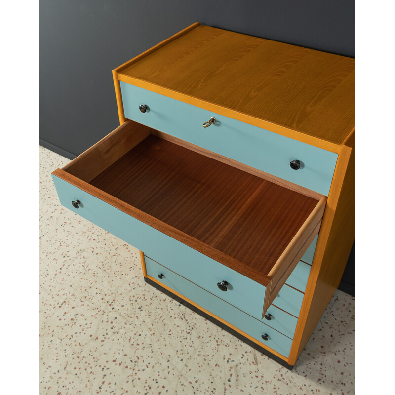 Vintage ash veneer and formica cabinet, Germany 1950s