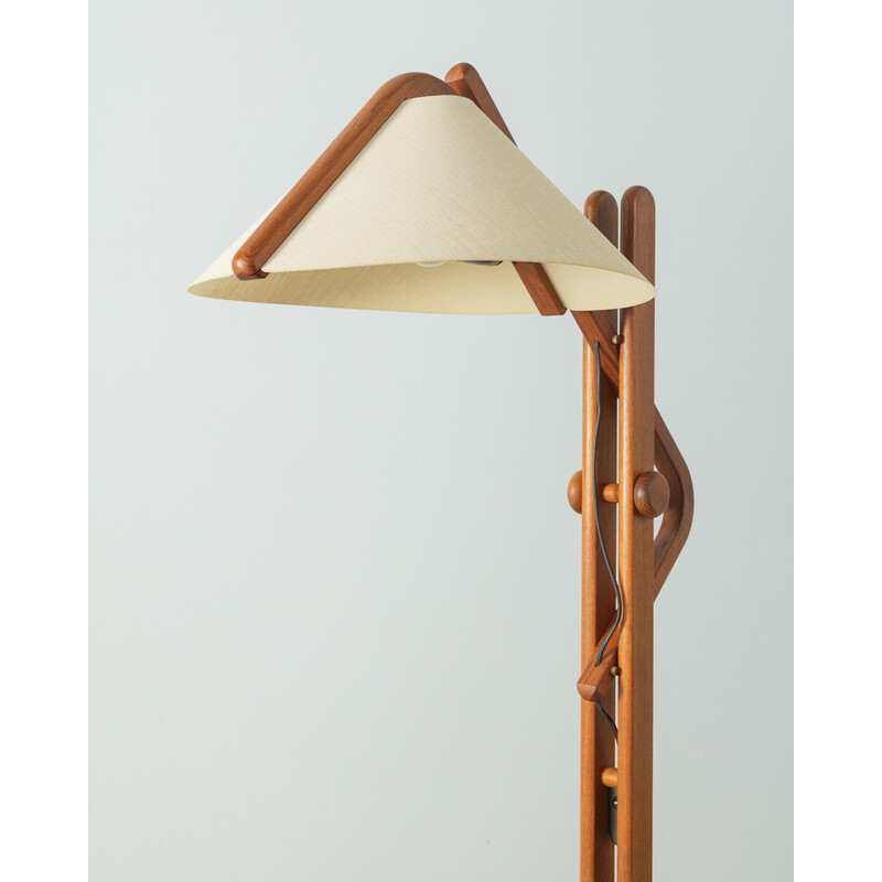 Vintage teak floor lamp for Domus, Germany 1970s