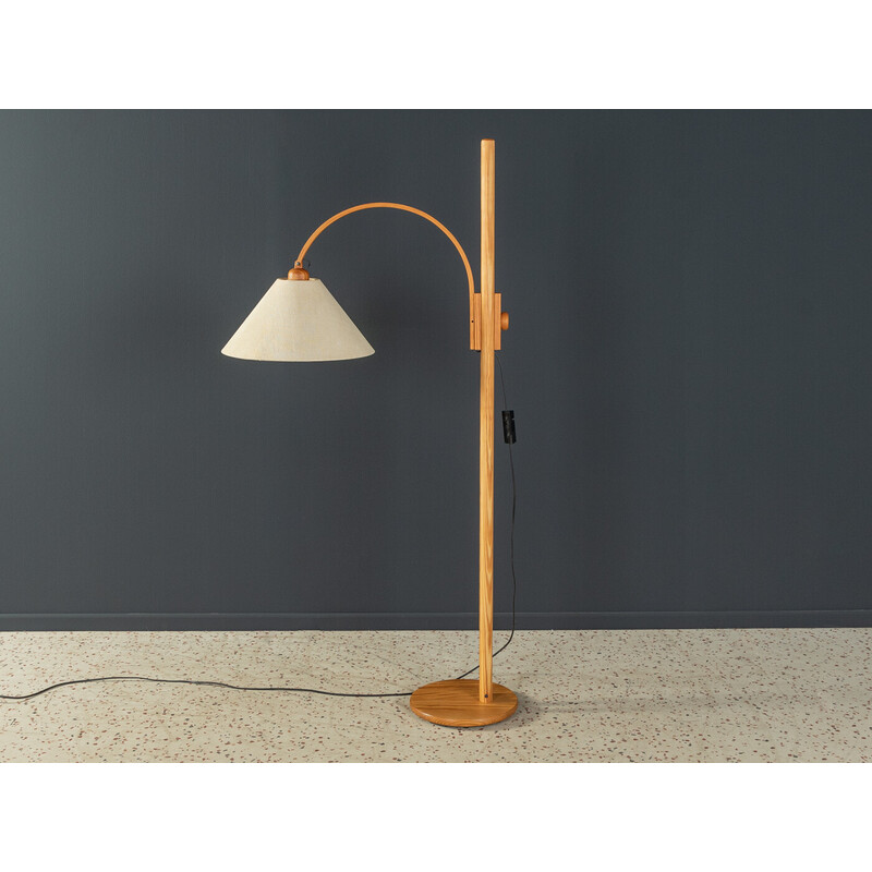 Vintage pine floor lamp for La Relco Milano, Italy 1970s