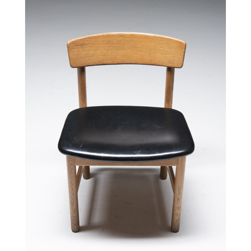 Set of 8 vintage chairs by Børge Mogensen for Fredericia Stølefabrik, Denmark 1950