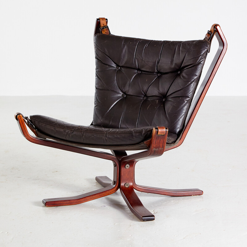 Norwegian vintage "Falcon" armchair by Sigurd Ressell for Vatne Møbler, 1960s