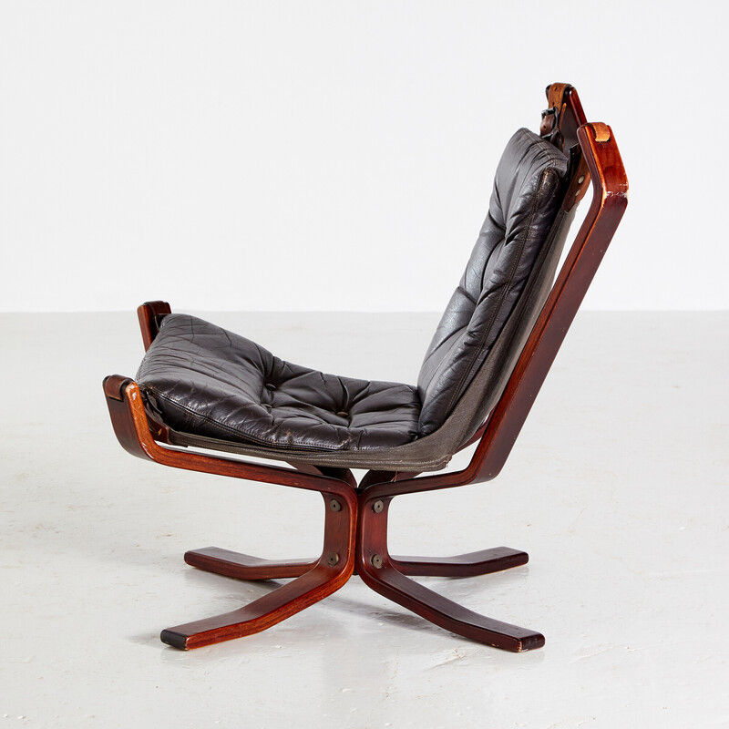 Sillón noruego vintage "Falcon" de Sigurd Ressell para Vatne Møbler, años 60