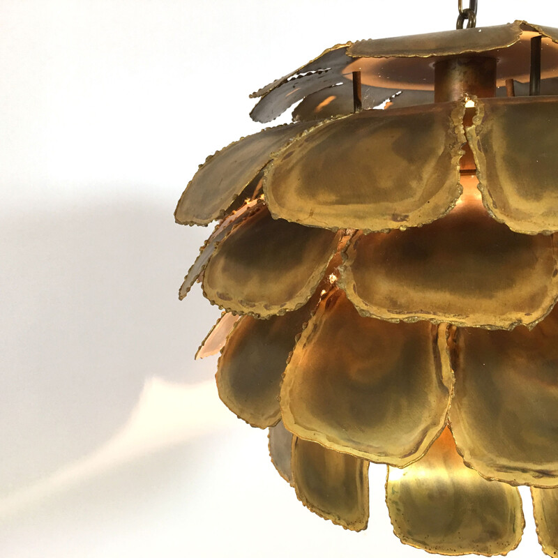 Hanging light in brass, Svend Aage HOLM SORENSEN for Sørensen & Co  - 1960s