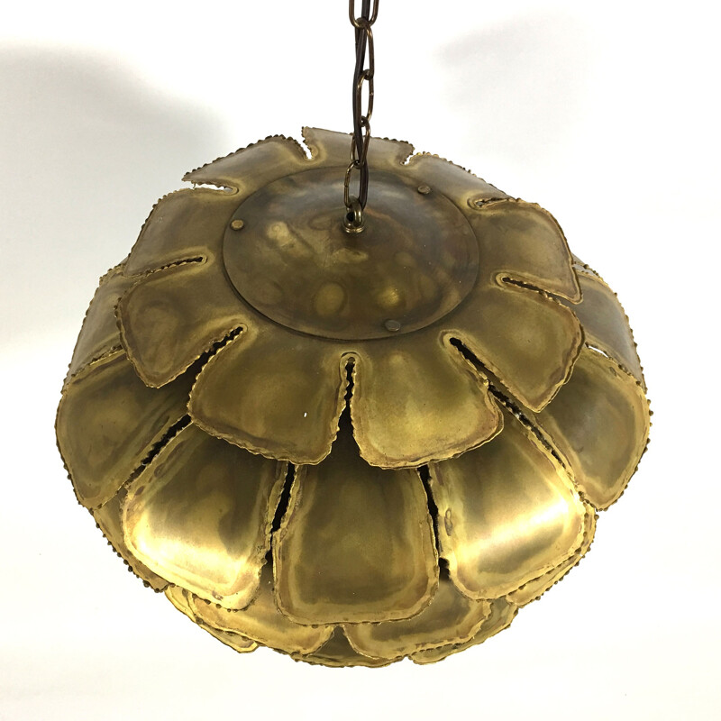 Hanging light in brass, Svend Aage HOLM SORENSEN for Sørensen & Co  - 1960s