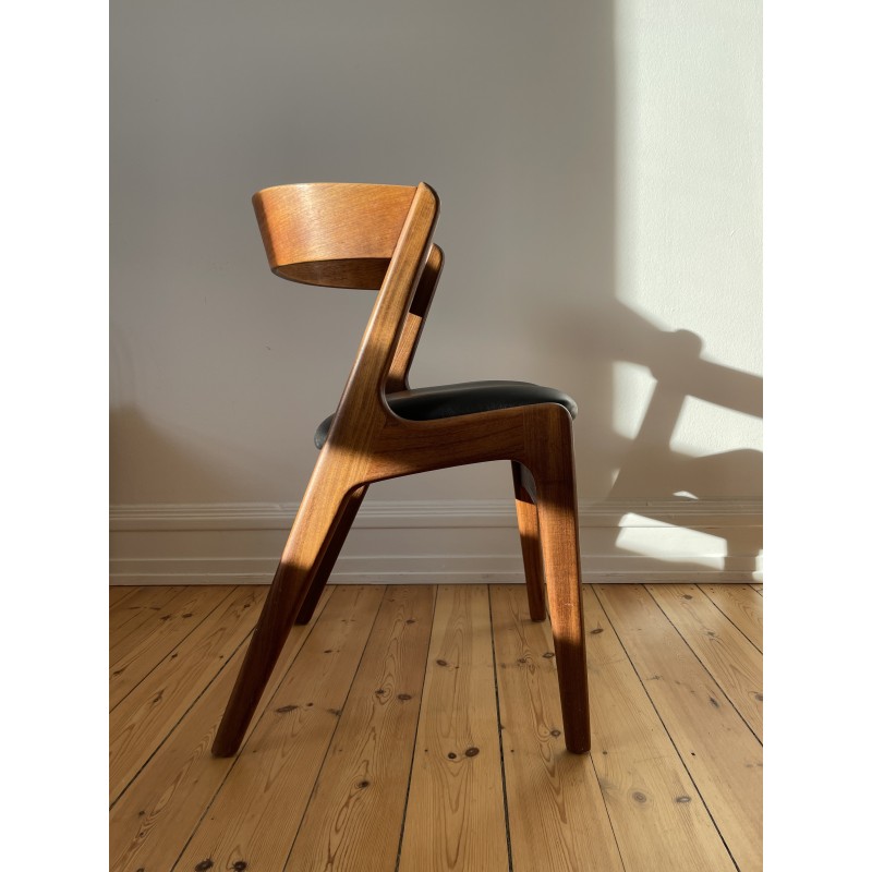 Danish vintage Fire chair T21 in solid teak by Kai Kristiansen