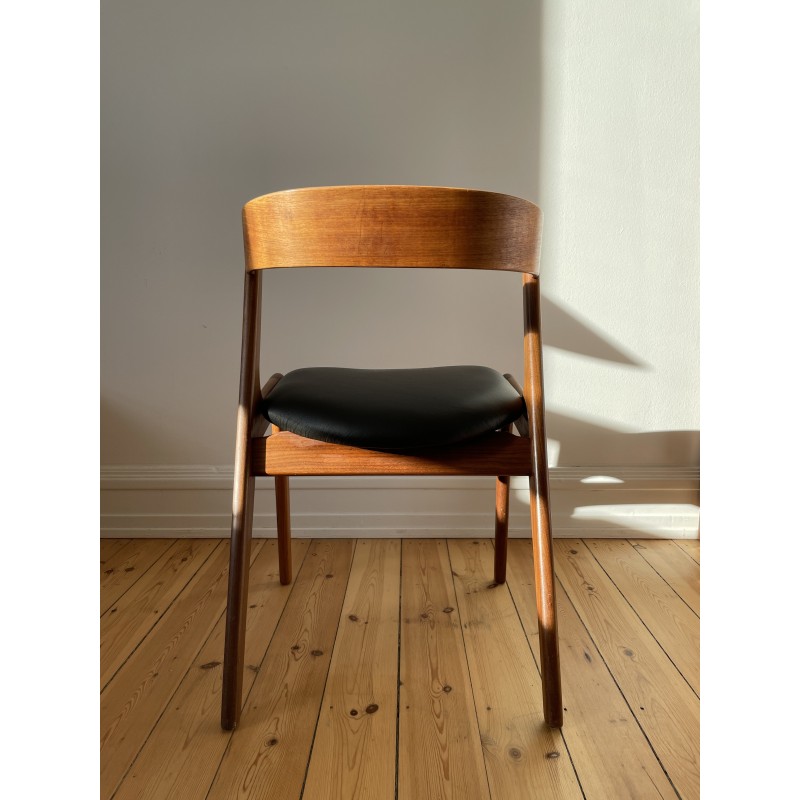 Danish vintage Fire chair T21 in solid teak by Kai Kristiansen