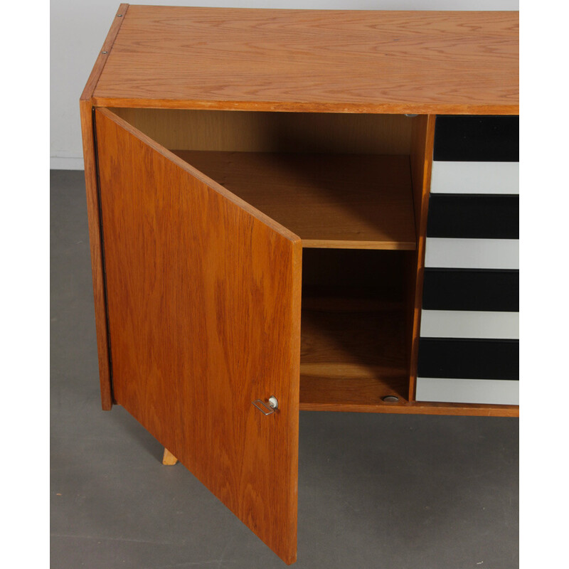 Vintage chest of drawers model U458 in oakwood by Jiri Jiroutek for Interier Praha, 1960