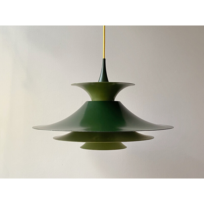 Candeeiro suspenso Vintage Green Radius 1 de Erik Balslev para Fog e Mørup, Dinamarca