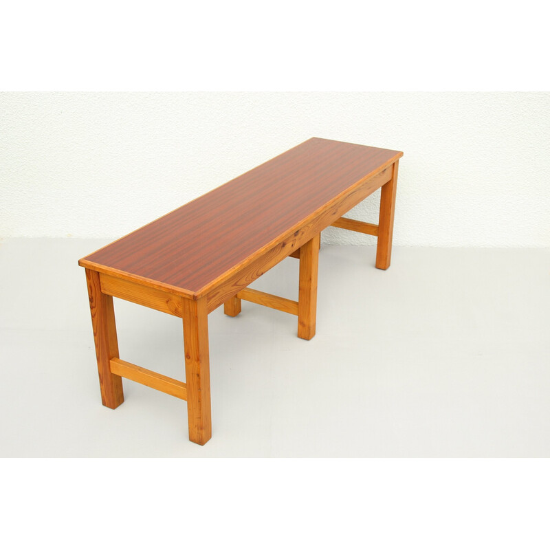 Mid-century rosewood bench, 1960s