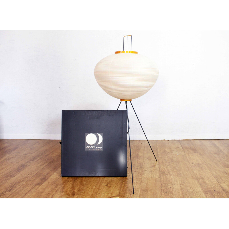 Vintage Akari 10A floor lamp in Shoji paper by Isamu Noguchi for Ozeki, Japan 1950s