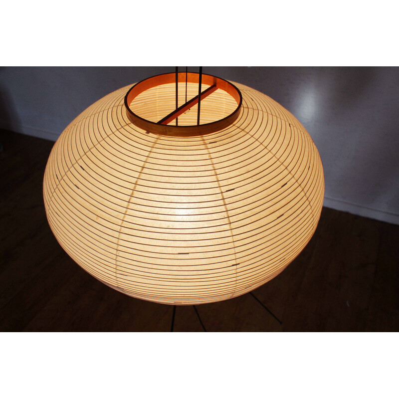 Vintage Akari 10A floor lamp in Shoji paper by Isamu Noguchi for Ozeki, Japan 1950s