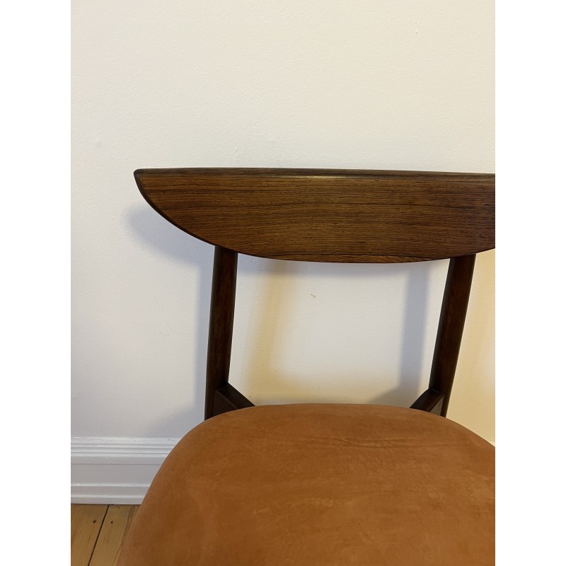 Vintage 59 Stuhl aus Palisanderholz und Leder von Harry Ostergaard, Dänemark