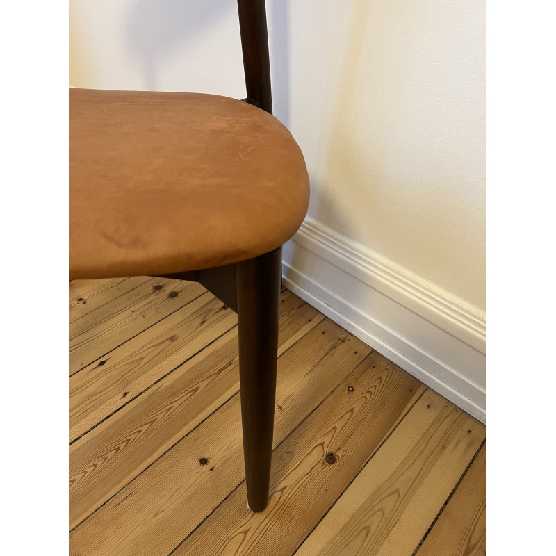Vintage 59 Stuhl aus Palisanderholz und Leder von Harry Ostergaard, Dänemark